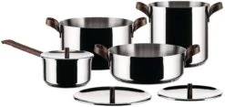Alessi Pannenset Edo - PU100S7 - 4 Delige Set - Door Patricia Urquiola -Keukengerei Winkel 01 PU100S7 e788619e 2dc9 467a bbca b65e0319501b