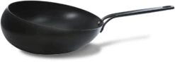 BK Wokpan / Wokarang Black Steel - ø 30 Cm / 2.6 Liter - Zonder Anti-aanbaklaag
