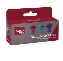 Vacu Vin Wijnstopper Vacuum Wine Stopper - Gekleurd - 3 Stuks -Keukengerei Winkel 08850606 VacuumStoppers VV9
