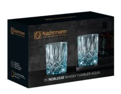 Nachtmann Whiskey Glazen Noblesse - Aqua - 295 Ml - 2 Stuks -Keukengerei Winkel 104239 NoblesseWhiskyglasAqua1 2 1