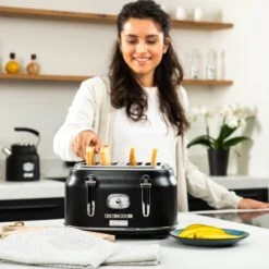 Westinghouse Retro Waterkoker + Broodrooster 4 Sleuven + Blender - Zwart -Keukengerei Winkel 1200x1200 166