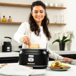 Westinghouse Retro Waterkoker + Broodrooster 2 Sleuven + Staafmixer - Zwart -Keukengerei Winkel 1200x1200 184