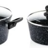 Westinghouse Pannenset Black Marble (Braadpan ø 24 Cm + Steelpan ø 18 Cm) - Inductie En Alle Andere Warmtebronnen -Keukengerei Winkel 1200x374