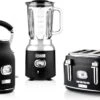 Westinghouse Retro Waterkoker + Broodrooster 4 Sleuven + Blender - Zwart -Keukengerei Winkel 1200x793