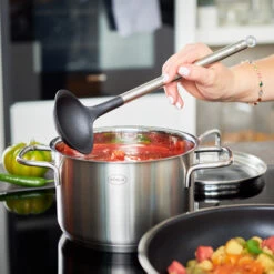 Rosle Basic Line Sauslepel - RVS / Siliconen - 28 Cm -Keukengerei Winkel 13703 02 Sossenloeffel 28cm Basic Line