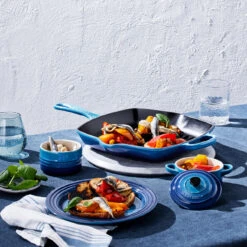 Le Creuset Grillpan Signature - Azure - 26 X 26 Cm - Geëmailleerde Anti-aanbaklaag -Keukengerei Winkel 20183262200422 alt4