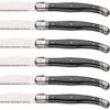 Sareva Steakmessenset Laguiole - Zwart - 6 Stuks -Keukengerei Winkel 26082021 5