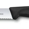 Victorinox Tomaten- / Worst- / Kaasmes Met Vorkpunt - Zwart -Keukengerei Winkel 310621 kaasmes en worstjes victorinox 11 cm zwart
