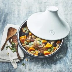 Emile Henry Tajine Delight - Zwart / Wit - Inductie - ø 33.5 Cm / 4 Liter -Keukengerei Winkel 3289317766329 6