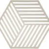 Zone Denmark Pannenonderzetter Hexagon - Warm Grey - 16 X 14 Cm -Keukengerei Winkel 330136 high