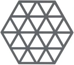 Zone Denmark Pannenonderzetter Triangles - Cool Grey - 16 X 14 Cm
