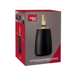 Vacu Vin Wijnkoeler Active Cooler Elegant - Box - Zwart -Keukengerei Winkel 3649460 Active Cooler Wine Black Pack