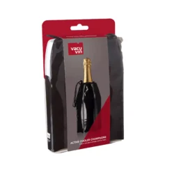 Vacu Vin Champagnekoeler Active Cooler - Sleeve - Zwart -Keukengerei Winkel 38856606 Active Cooler Champagne Black Pack