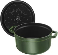 Staub Braadpan / Cocotte - Basilicum - ø 28 Cm / 6.7 Liter -Keukengerei Winkel 40509 354 0 5 1