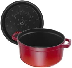 Staub Braadpan / Cocotte - Kersenrood - ø 22 Cm / 2.6 Liter -Keukengerei Winkel 40509 814 0 5 1