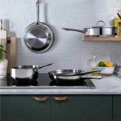 BK Wokpan Bright RVS - ø 28 Cm - Zonder Anti-aanbaklaag -Keukengerei Winkel 484b525bd83500ee07165b25d4f578df91ff4d70 BK Bri WokP 1pc CC005747 001 Collection