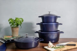MasterClass Braadpan - Blauw - ø 28 Cm / 4 Liter - Standaard Anti-aanbaklaag -Keukengerei Winkel 5057982068288 2 2