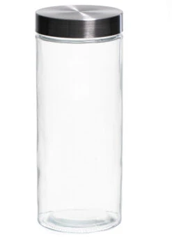 Sareva Voorraadpot - Glas / RVS Deksel - ø 11.5 Cm / 2.2 Liter -Keukengerei Winkel 7061111160055 2