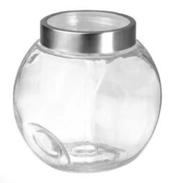 Sareva Voorraadpot / Snoeppot - Glas / RVS Deksel - 2.2 Liter -Keukengerei Winkel 7061118446343 2 1