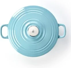 BK Braadpan Bourgogne - Aqua Blue - ø 24 Cm / 4.2 Liter -Keukengerei Winkel 8718311317527 1