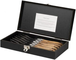 Jay Hill Steakbestek Laguiole - Olijfhout - 12 Delige Set -Keukengerei Winkel 8720364450892 1 1