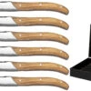 Jay Hill Steakmessen Laguiole - Raw Black - Olijfhout - 6 Stuks -Keukengerei Winkel 8720364453459