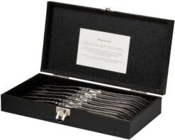 Jay Hill Steakmessen Laguiole - Zwart - 6 Stuks -Keukengerei Winkel 8720364453473 6