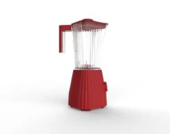 Alessi Blender Plissé - 5 Snelheden + Turbostand - Rood - Michele De Lucchi - 1.5 Liter - MDL09 R 9 Alessi Blender Plissé - 5 Snelheden + Turbostand - Rood - Michele De Lucchi - 1.5 Liter - MDL09 R -Keukengerei Winkel Alessi Blender1