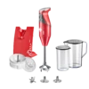 Bamix Staafmixer Set SwissLine - 200 W - Rood -Keukengerei Winkel Bamix Staafmixer Swissline Rood