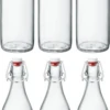Bormioli Rocco Beugelflessen / Weckflessen Giara - Transparant - 1 Liter - 6 Stuks -Keukengerei Winkel Bormioli Rocco Beugelflessen Weckflessen Giara Transparant 1 liter 6 stuks