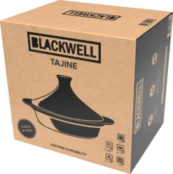 Blackwell Tajine Gietijzer - Zwart - ø 30 Cm / 3 Liter -Keukengerei Winkel BoxRED TAJINE Package New 1