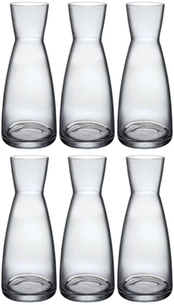Bormioli Rocco Karaffen Ypsilon - Transparant - 1 Liter - 6 Stuks
