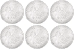 Bormioli Rocco Pizzabord / Onderbord Diamond - Transparant - ø 33 Cm - 6 Stuks