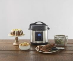 Crockpot Express Slowcooker + Snelkookpan - Uitneembare Binnenpan - 5.6 Liter - CR089 Met Stoommand & Tang) -Keukengerei Winkel Crockpot Express Slowcooker Snelkookpan CR089 5.6 Liter 3