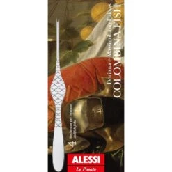 Alessi Kreeftenvork Colombina Fish - FM23/34S4 - 4 Stuks - Door Doriana & Massimiliano Fuksas -Keukengerei Winkel FM23 43S4 02