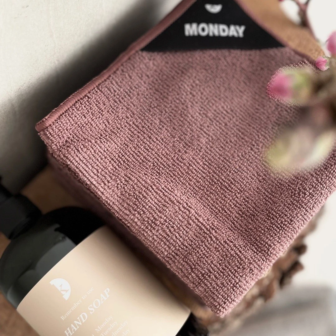 Klud Vaatdoekjes Mauve 30 X 30 - 7 Stuks 5 Klud Vaatdoekjes Mauve 30 X 30 - 7 Stuks - Afbeelding 3