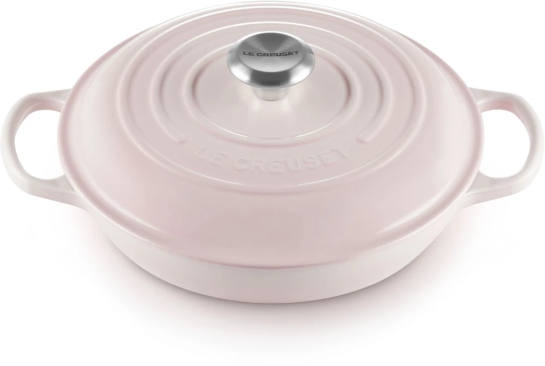 Le Creuset Braadpan Signature - Campagnard - Shell Pink - ø 26 Cm / 2.2 Liter