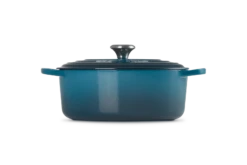 Le Creuset Braadpan Signature - Ovaal - Deap Teal - ø 29 Cm / 4.7 Liter -Keukengerei Winkel LC 20210125 HL PS FS 21178296422430 003