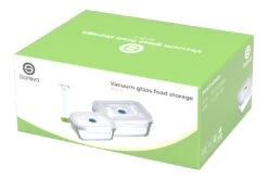 Sareva Vacuum Ovenschalen / Vershoudbakjes - Hittebestendid Glas - 3 Delige Set / 485 Ml + 970 Ml -Keukengerei Winkel Long set of 2 Current View