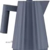 Alessi Waterkoker Plissé - Droogkookbeveiliging - Grijs - Michele De Lucchi - 1 Liter - MDL06/1 G -Keukengerei Winkel MDL061 06 A4 3500pxl
