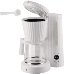 Alessi Filter-koffiezetapparaat Plissé - 1.5 Liter - Wit - Michele De Lucchi - MDL14 W -Keukengerei Winkel MDL14 W 03 1x1 A4 3500pxl