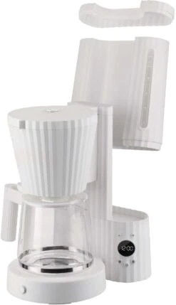 Alessi Filter-koffiezetapparaat Plissé - 1.5 Liter - Wit - Michele De Lucchi - MDL14 W -Keukengerei Winkel MDL14 W 04 1x1 A4 3500pxl