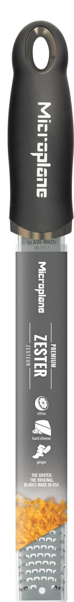 Microplane Rasp Premium Classic - Fijn - Zwart -Keukengerei Winkel Microplane Premium Classic 46020 Zester Black decall