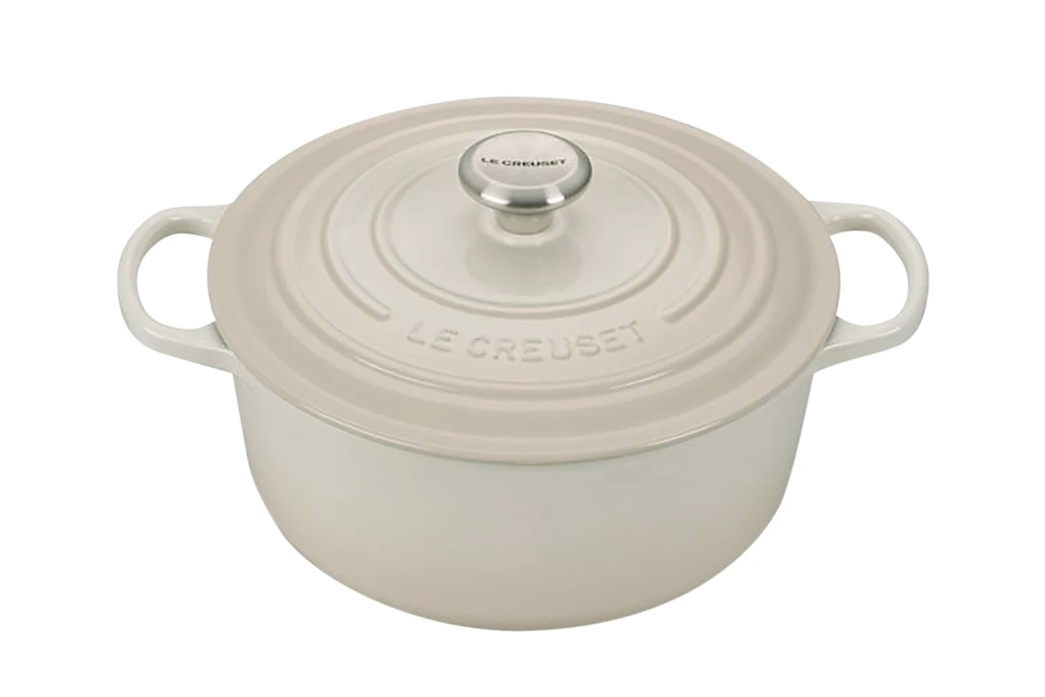 Le Creuset Braadpan Signature - Meringue - ø 26 Cm / 5.3 Liter 4 Le Creuset Braadpan Signature - Meringue - ø 26 Cm / 5.3 Liter - Afbeelding 2