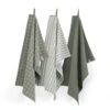 Walra Keukendoeken Set Cubes Uni, Stripes & Blocks Legergroen 50 X 70 Cm - 3 Stuks 2 Walra Keukendoeken Set Cubes Uni, Stripes & Blocks Legergroen 50 X 70 Cm - 3 Stuks -Keukengerei Winkel WALRA KT SETDRYWITHCUBESUNIBLOCKSSTRIPES 50X70 ARMYGREEN PS