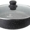 Westinghouse Hapjespan Marble - ø 32 Cm / 6 Liter - Standaard Anti-aanbaklaag -Keukengerei Winkel WCCC0009L Low Casserole main rivet logo