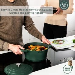 Westinghouse Braadpan Performance - Gracious Green - ø 24 Cm / 4.5 Liter -Keukengerei Winkel WCCC0095024SG 4
