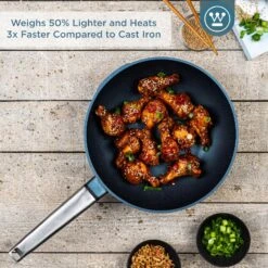 Westinghouse Wokpan Performance - Bravery Blue - ø 28 Cm - Standaard Anti-aanbaklaag -Keukengerei Winkel WCCW0095028BL 2