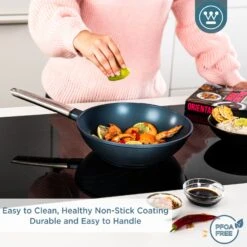 Westinghouse Wokpan Performance - Bravery Blue - ø 28 Cm - Standaard Anti-aanbaklaag -Keukengerei Winkel WCCW0095028BL 4