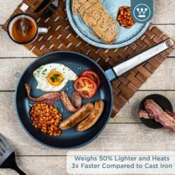 Westinghouse Koekenpan Performance - Bravery Blue - ø 28 Cm - Standaard Anti-aanbaklaag -Keukengerei Winkel WCFP0095024BL 2 1